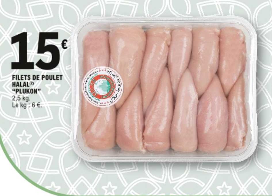 Filets De Poulet Halal Plukon