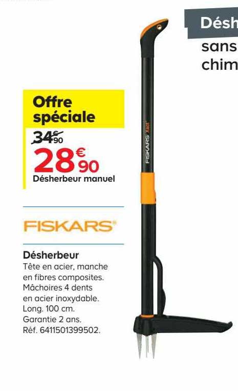 fiskars désherbeur manuel