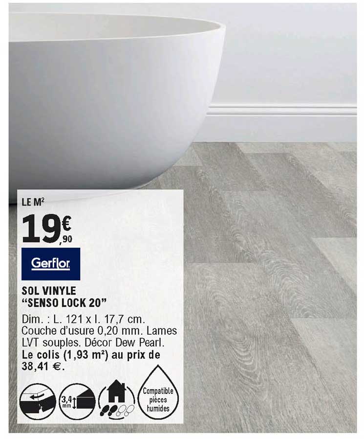 gerflor sol vinyle senso lock 20"