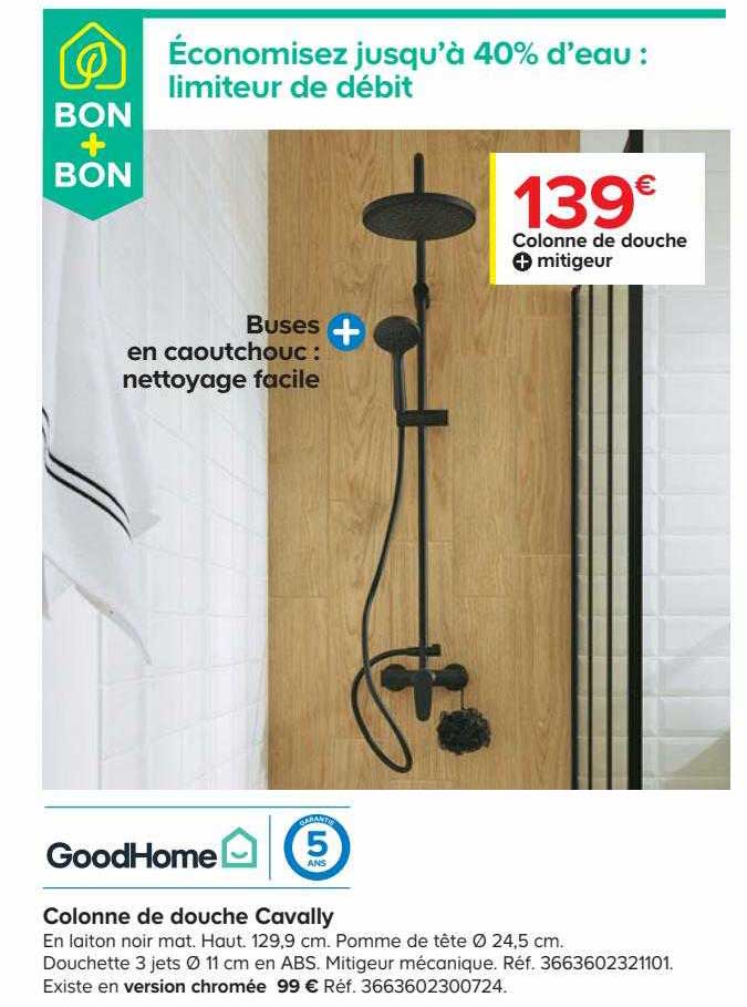 Goodhome Colonne De Douche Cavally