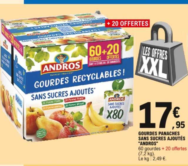 Gourdes Panaches Sans Sucres Ajoutés Andros