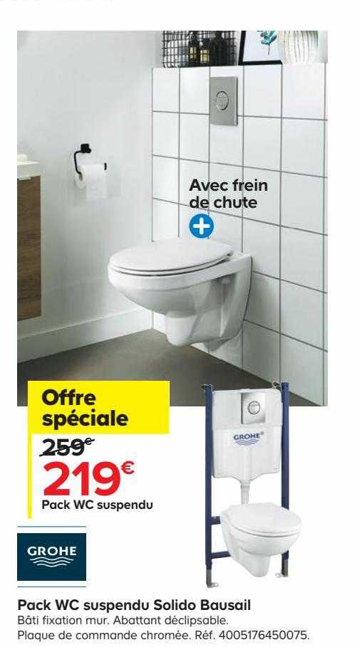 grohe pack wc suspendu solido bausail