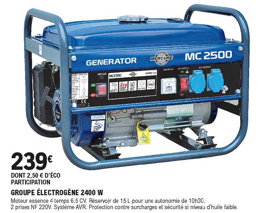 Groupe électrogène 2400 W