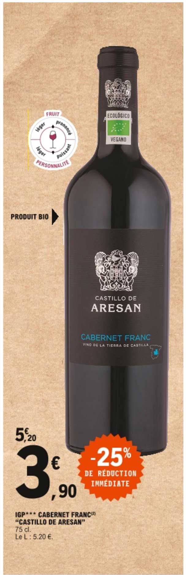 igp cabernet franc castillo de aresan