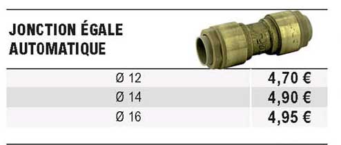 jonction égale automatique