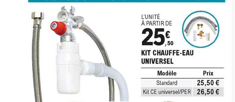 Kit Chauffe-eau Universel