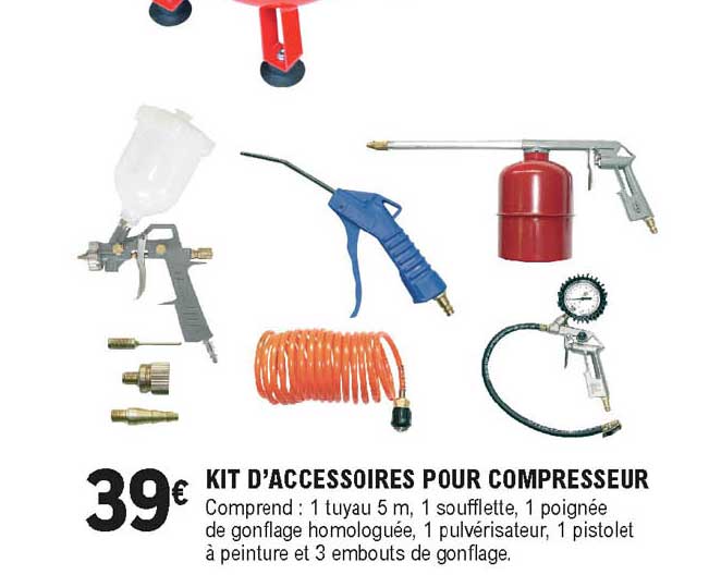 kit d'accessoires pour compresseur
