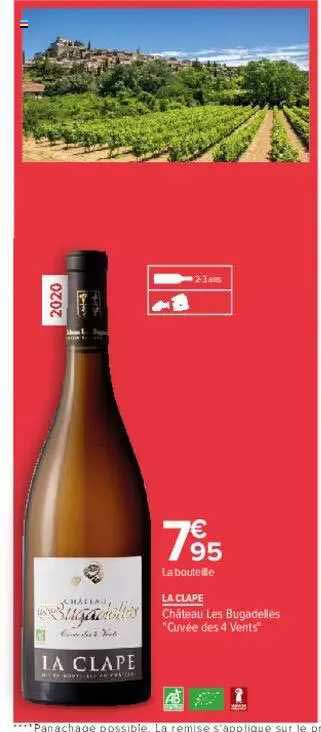 la clape château les bugadelles "cuvée des 4 vents"