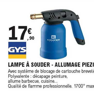 lampe à souder - allumage piezo