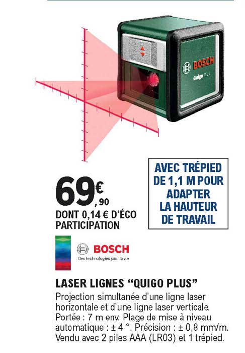 laser lignes "quigo plus" bosch