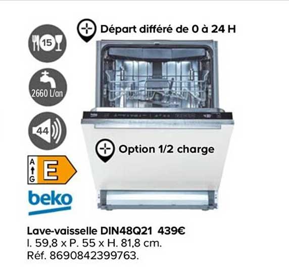 lave-vaisselle din48q21 beko