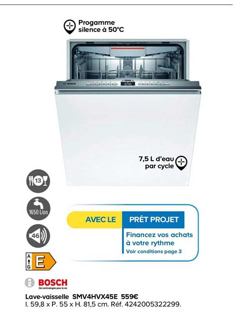 lave-vaisselle smv4hvx45e bosch