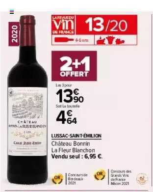 lussac-saint-émilion château bonnin la fleur blanchon