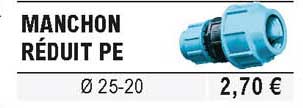 manchon réduit pe
