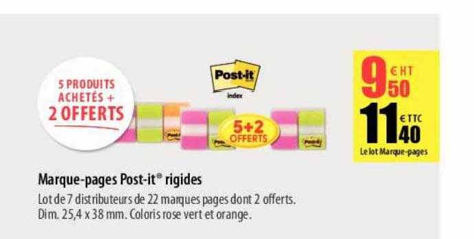 marque-pages post-it rigides