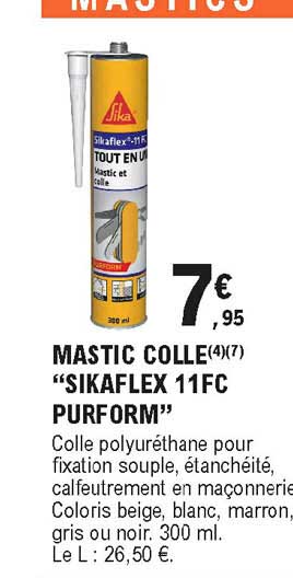 mastic colle "sikaflex 11fc purform"