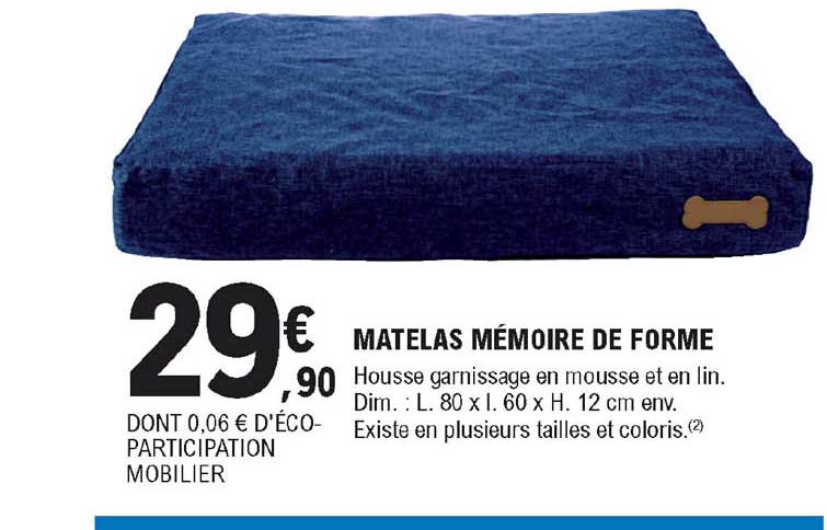 matelas mémoir de forme