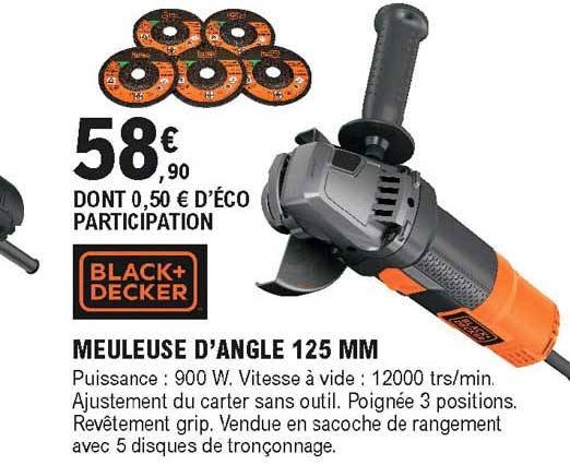 Meuleuse D'angle 125 Mm Black+decker