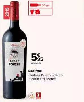 minervois château parazols-bertrou "l'arbre aux poètes"