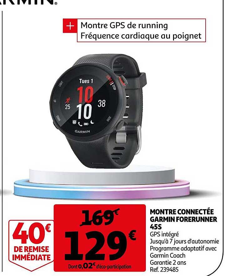 montre connectée garmin forerunner 45s