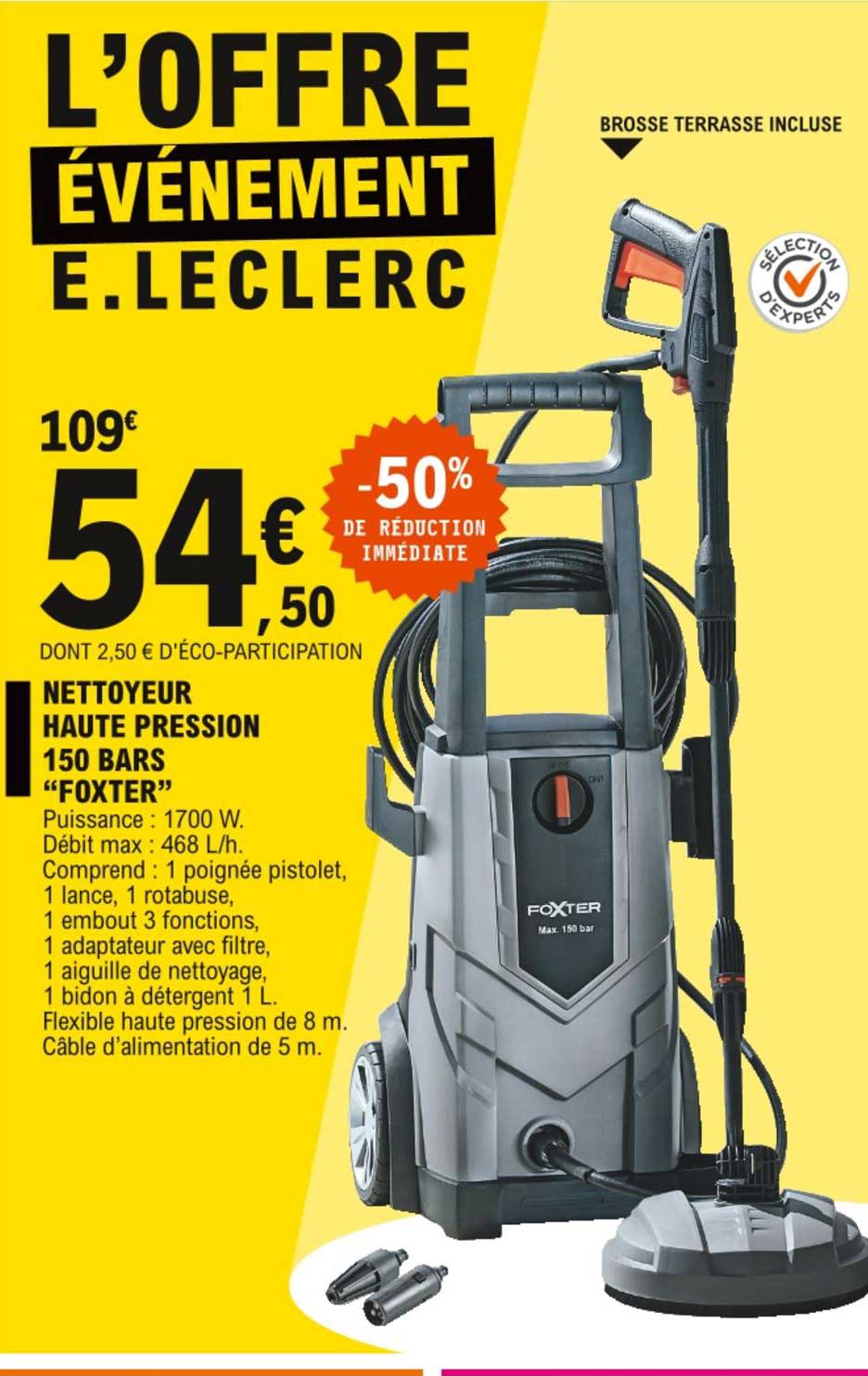 nettoyeur haute pression 150 bars foxter