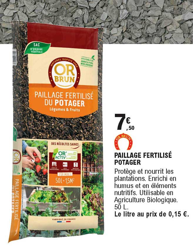 paillage fertilisé potager
