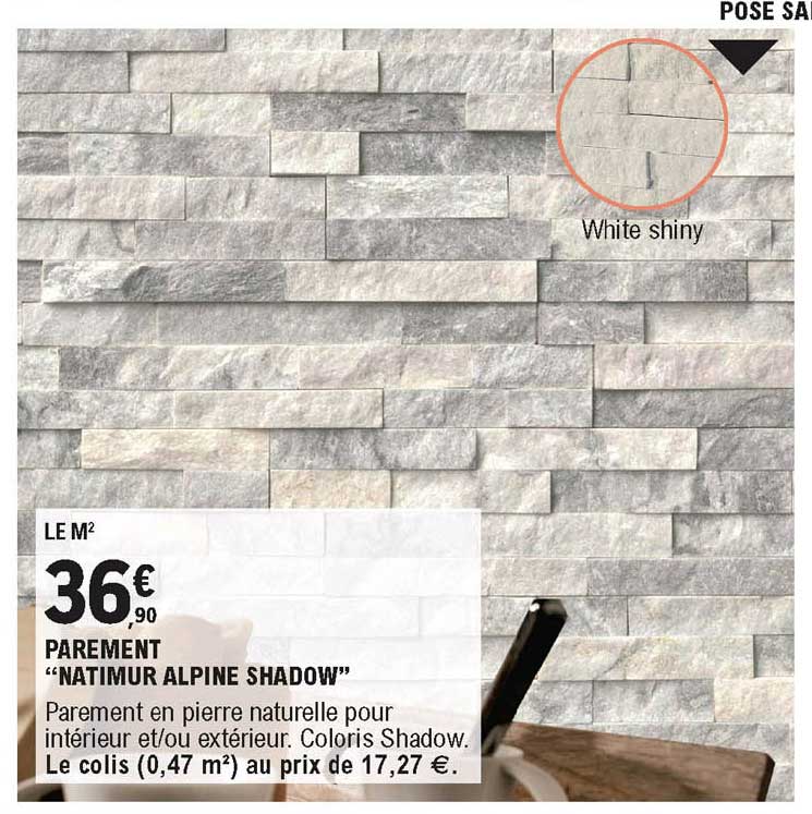 parement "natimur alpine shadow"
