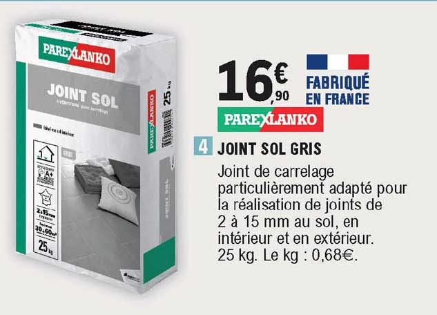 Parexlanko Joint Sol Gris