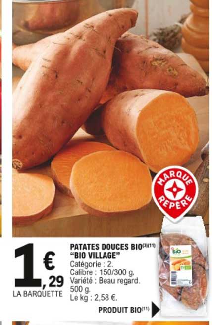 patates douces bio "bio village"