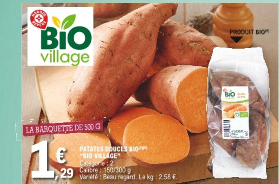 Patates Douces Bio "bio Village"