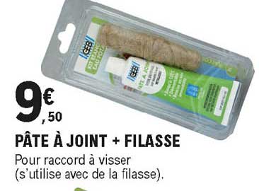 pâte à joint + filasse