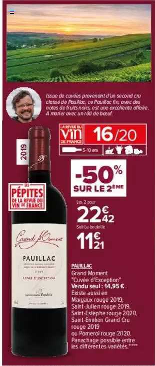pauillac grand moment "cuvée d'exception"