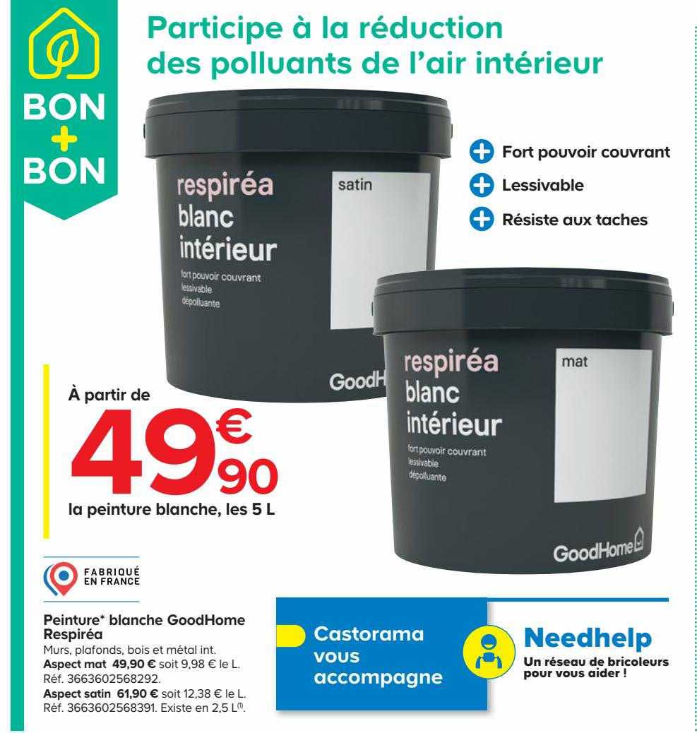 Peinture Blanche Goodhome Respiréa