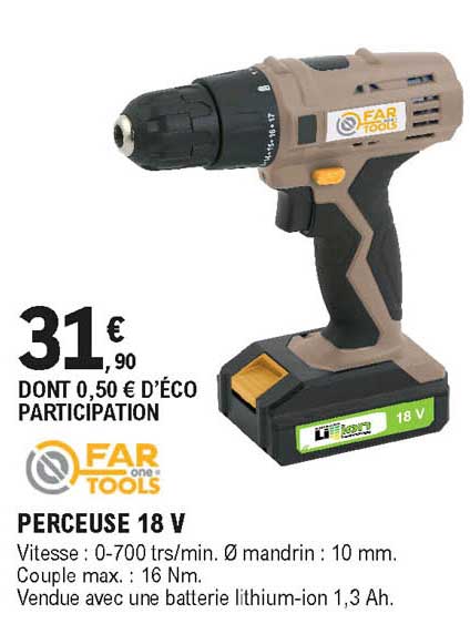 perceuse 18 v far one tools