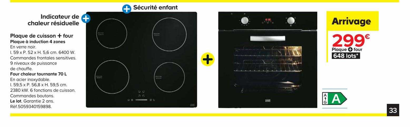 Plaque De Cuisson + Four