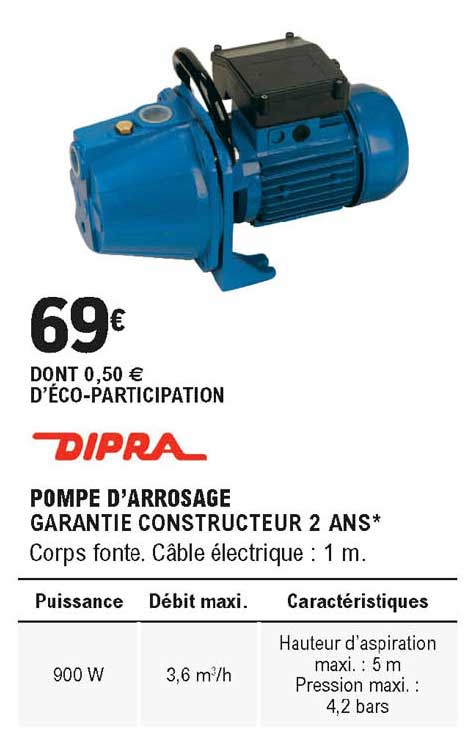 Pompe D'arrosage 900 W Dipra