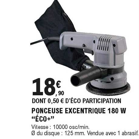 ponceuse excentrique 180 w "éco+"