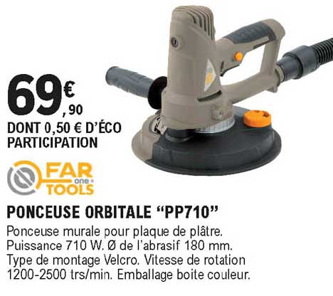 ponceuse orbital "pp710" far one tools