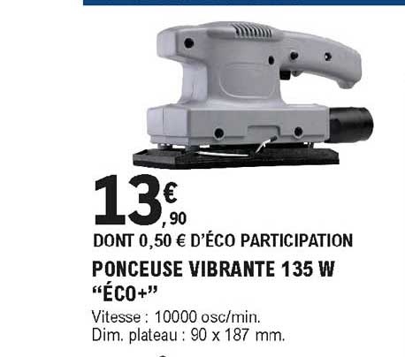 ponceuse vibrante 135 w "éco+"