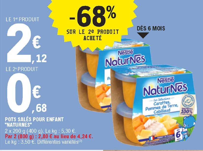 pots salés pour enfant naturnes