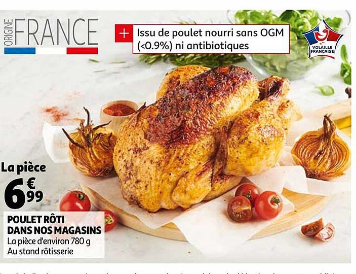 poulet rôti dans nos magasins