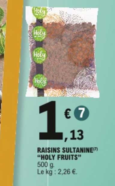 raisins sultanine holy fruits
