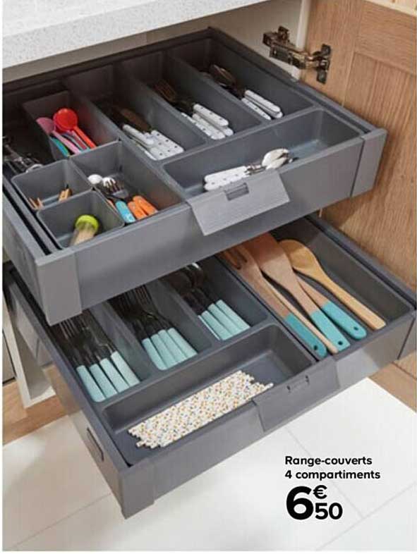range-couverts 4 compartiments