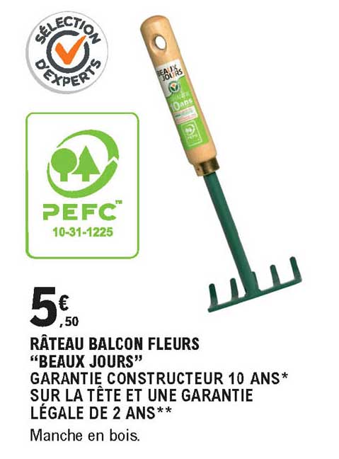 Râteau Balcon Fleurs Beaux Jours