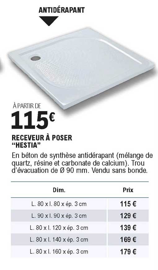 Receveur à Poser Hestia