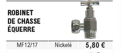 robinet de chasse équerre