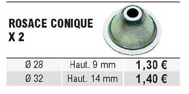 rosace conique x 2