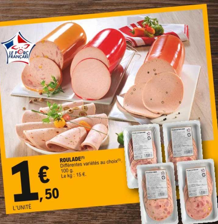 roulade différentes variétés au choix