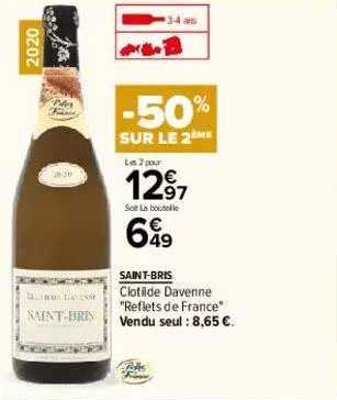 saint-bris clotilde davenne "reflets de france" -50% sur le 2ème