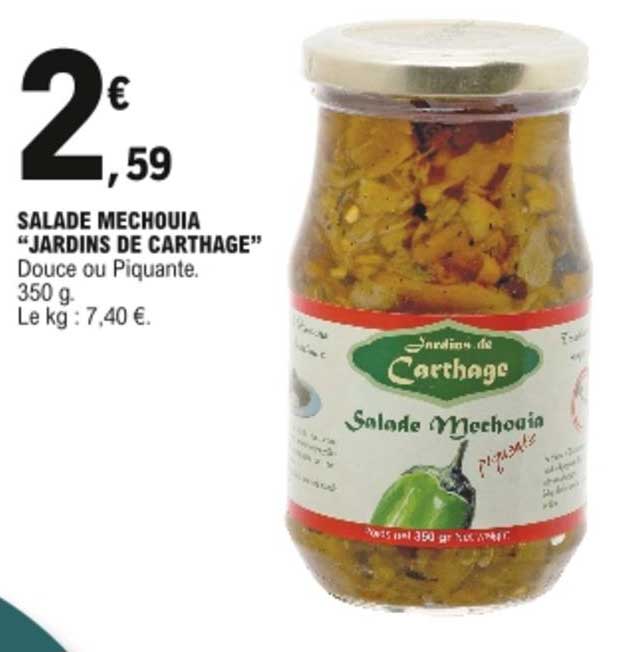 salade mechouia jardins de carthage